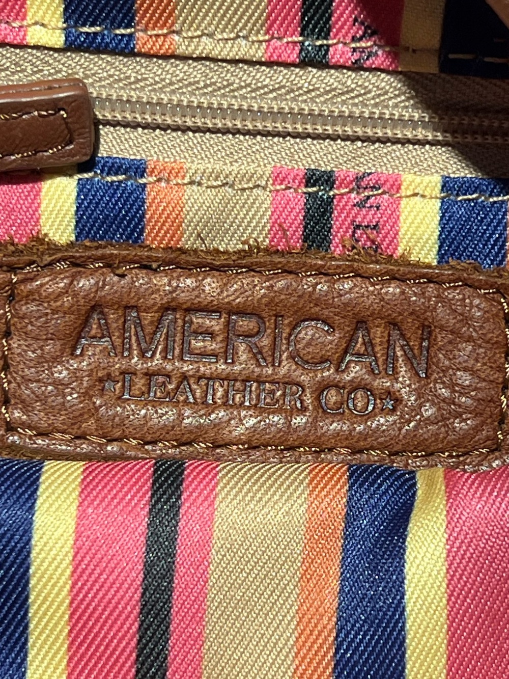 🤎American Eagle Brown Leather Hampton Large Zip-Around Crossbody Bag - Picture 6 of 6